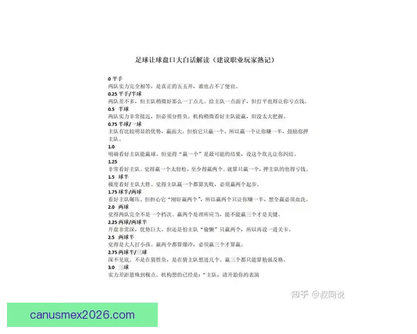 世界杯足球竞猜盘口解析与投注技巧全面指南